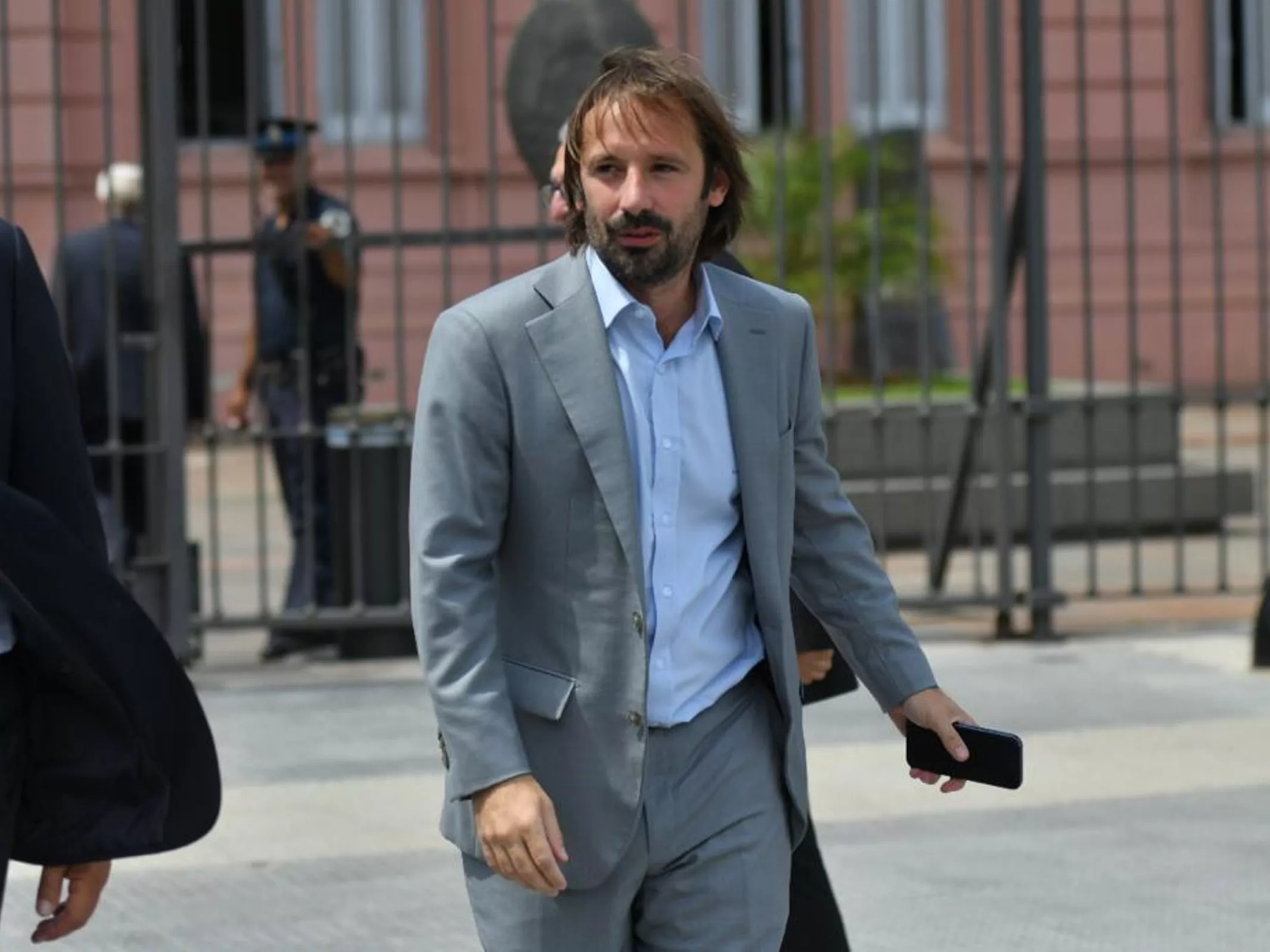 Santiago Viola, esta semana al llegar a la Casa Rosada