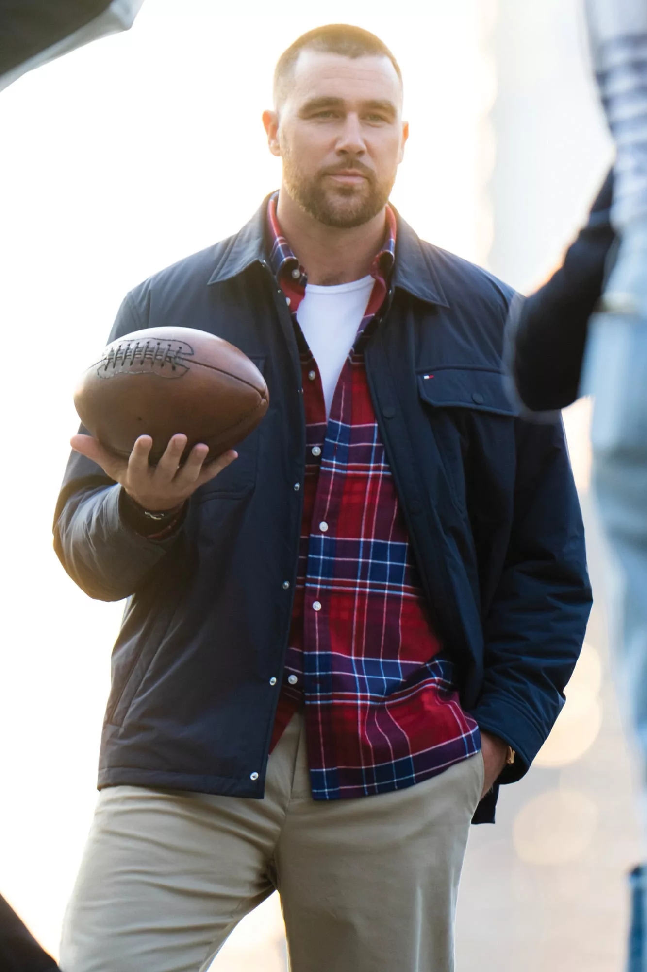 NTravis Kelce en una sesión de fotos