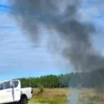 Cuatro muertos en Corrientes por el choque frontal de dos camionetas: una de ellas se incendió