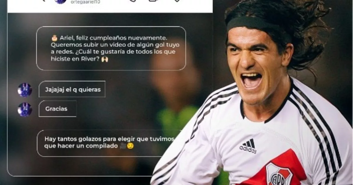 River y el divertido saludo a Ortega en el día de su cumpleaños