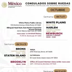 Consulado sobre ruedas en Nueva York: calendario para tramitar el pasaporte mexicano en octubre 2025