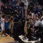 Video: una pelea entre Thunder y Wizards en la NBA derivó en cuatro expulsiones