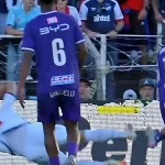 La jugada polémica en el fútbol uruguayo que no terminó en expulsión