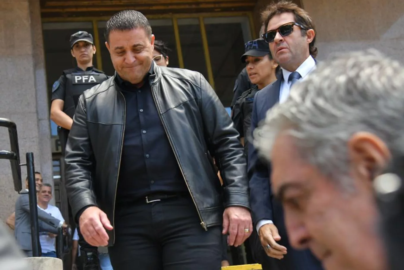 Pablo Toviggino al salir de los tribunales de Comodoro Py