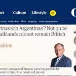 “No pueden ser británicas para siempre”: el diario inglés The Guardian pidió que el Reino Unido retome las negociaciones con Argentina por las Malvinas