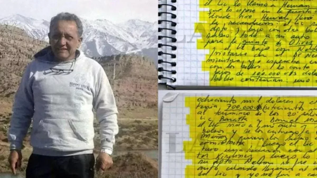 Oscar Centeno, el chofer que escribió en sus cuadernos cómo llevaba y traía el dinero de los sobornos.