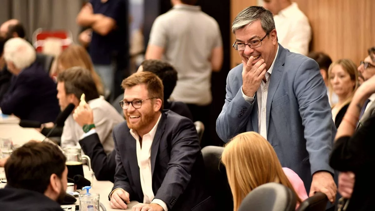 Germán Martínez (UxP) y Nicolás Massot