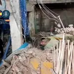 Así ha quedado el interior del edificio derrumbado en Madrid
