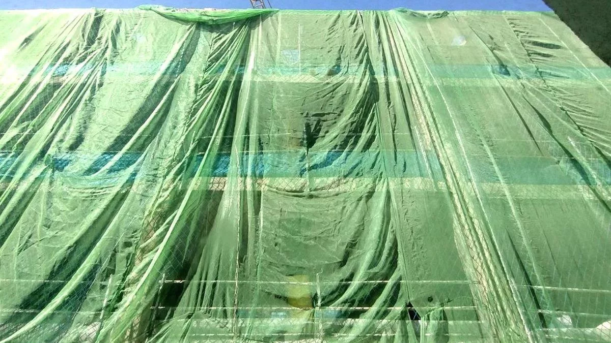 Imagen de la parte trasera del edificio después del derrumbe parcial de su estructura