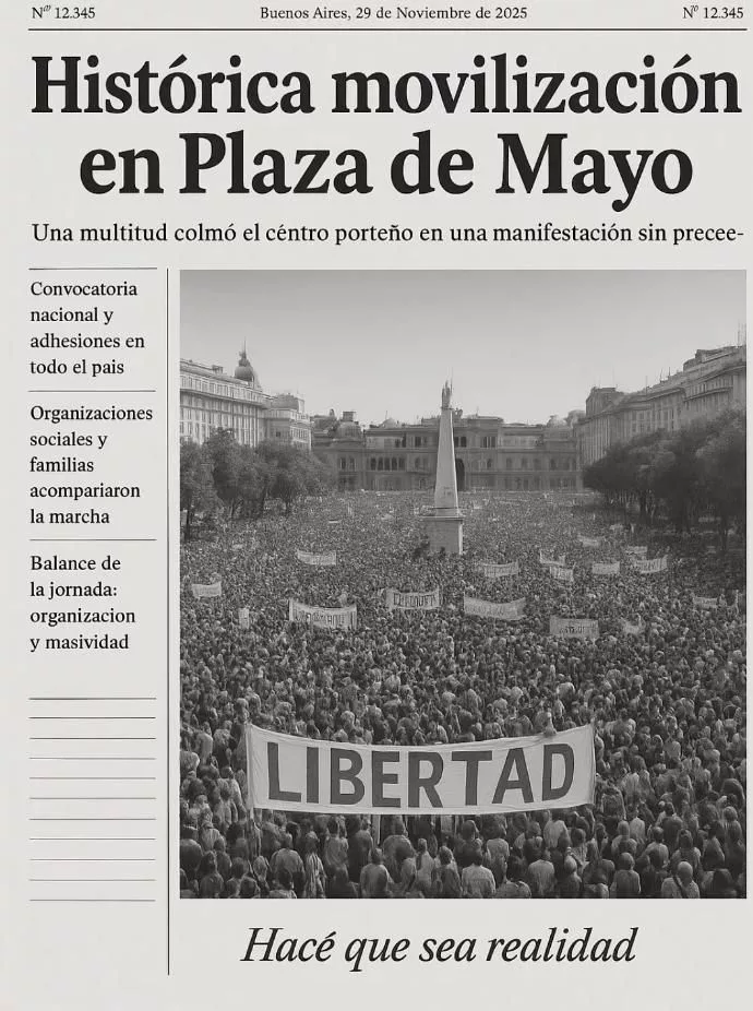 Un de los posteos en redes que convocan a la manifestación.