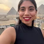 La salteña que emigró a Egipto, donde acaba de ser mamá y no imaginaba ver los octavos con el Nilo de fondo