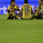 El festejo del gol de Bareiro a Talleres: réplica del anterior