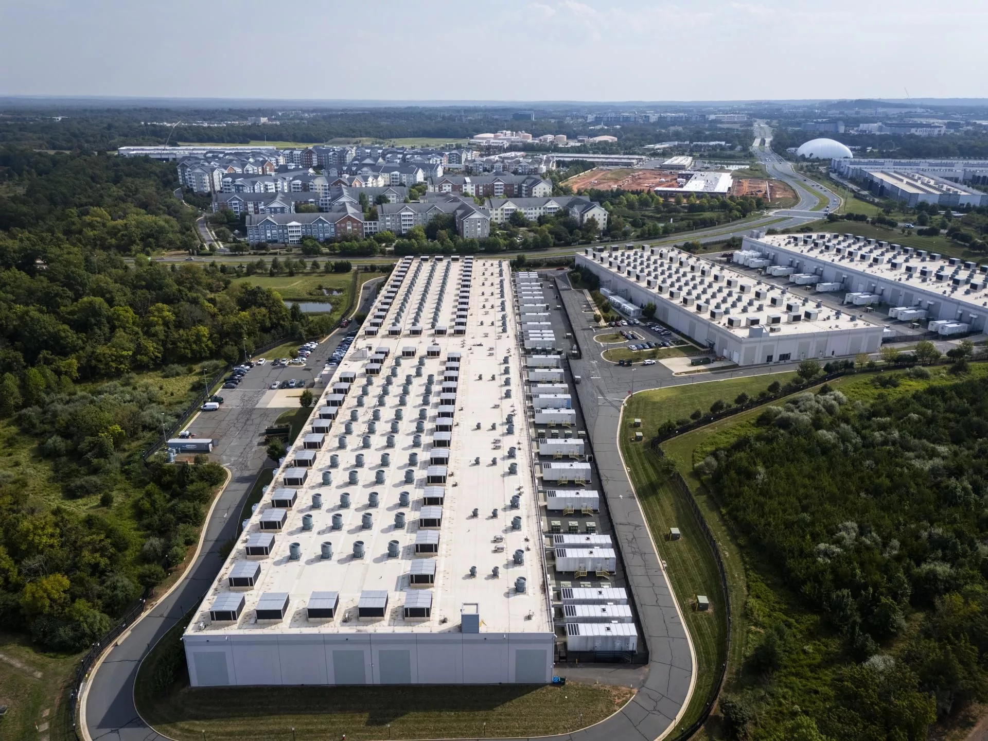 Uno de los centros de datos de AWS en Virginia del Norte