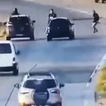 Una policía atropelló e hizo volar por el aire a un ladrón que intentó robarle a un motociclista en Quilmes