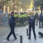 Se derrumba un edificio en obras en el centro de Madrid, al lado de Ópera