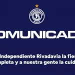 Independiente Rivadavia se hará cargo de las multas que recibieron sus socios durante el duelo de Libertadores