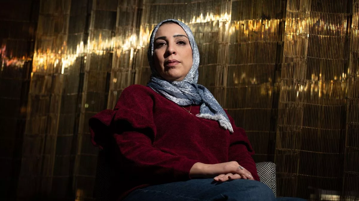 Ola Al Zanoun en Madrid, donde ha recibido el premio Internacional de RSF España.