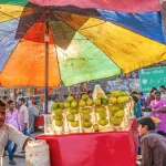 Los vendedores ambulantes luchan contra el aumento de las temperaturas