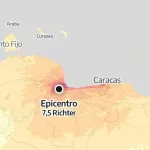 Los mapas de los terremotos de Venezuela: estas son las zonas más afectadas