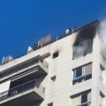 Dos heridos al registrarse un incendio en un departamento de Belgrano