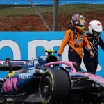 Franco Colapinto se estrelló en la carrera sprint del GP de Brasil