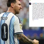 La carta de un campeón del mundo con Brasil para Messi: “Cualquiera que ame de verdad el fútbol debe admirarlo”
