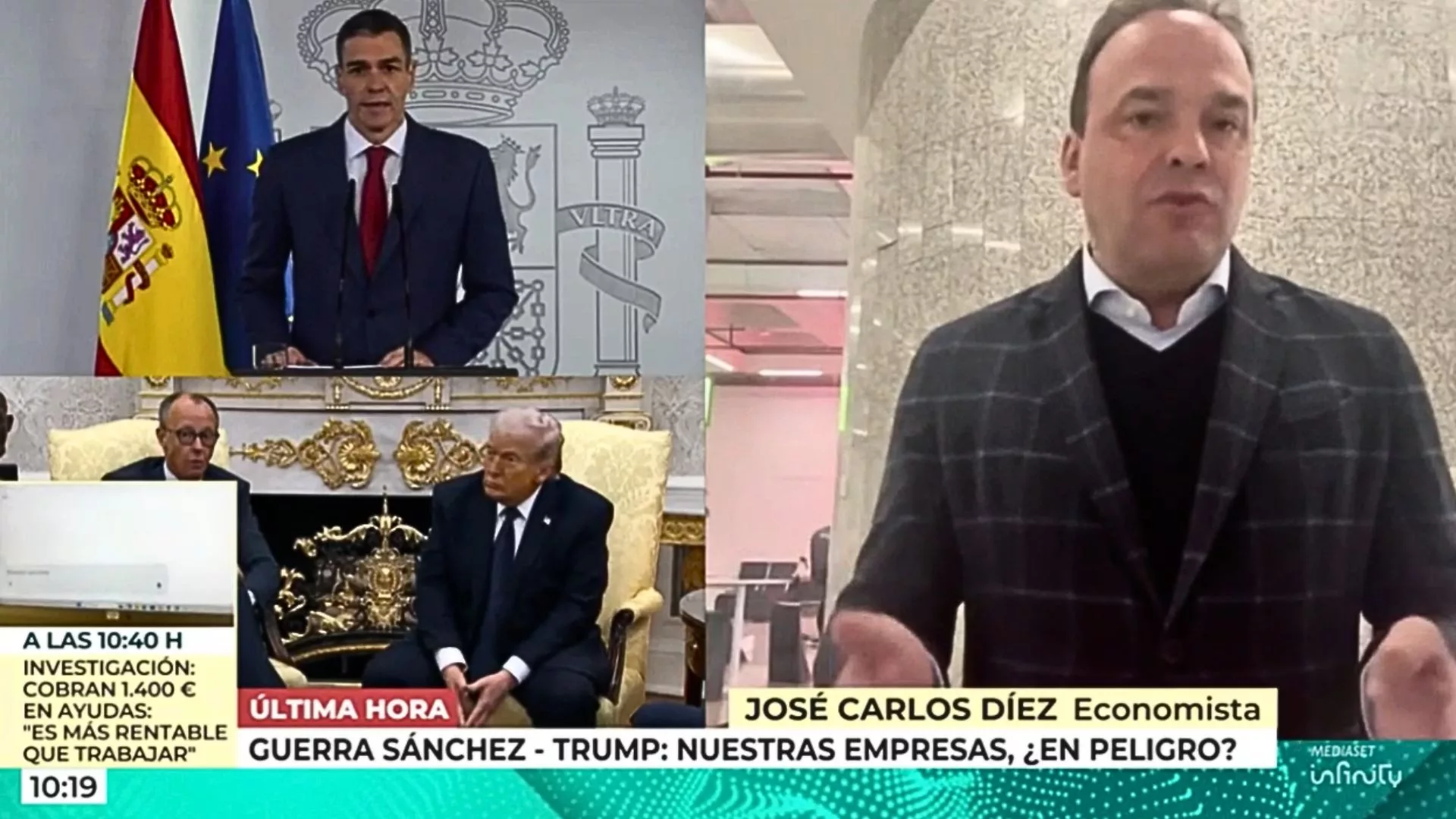 José Carlos Díez desvela la jugada que prepara Sánchez con su «guerra» contra Trump
