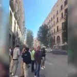 Los primeros minutos tras el derrumbe en Madrid