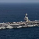El gigantesco portaaviones USS Gerald Ford despliega su poder en aguas latinoamericanas