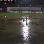 Increíble: ¡Mercedes y Estrella del Sur jugaron en medio del diluvio!