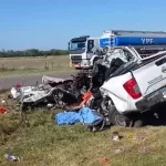 Tragedia vial en Entre Ríos: tres muertos por el choque de una camioneta y un camión brasileño sobre la ruta 18