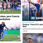“A sangre fría” y “la frente en alto” de Paraguay: la reacción de la prensa a la clasificación de Francia