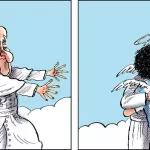 Dos humoristas españoles ganaron el mundial de comic con una viñeta del Papa Francisco y Maradona
