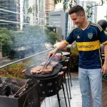 Ander Herrera se despidió de la Argentina con un asado balconero