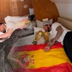 Sergio Ramos recreó el festejo de Messi en 2022