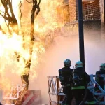 Las impactantes fotos del escape de gas e incendio en Caballito