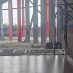 Se vino abajo una pared del Gasómetro por la tormenta