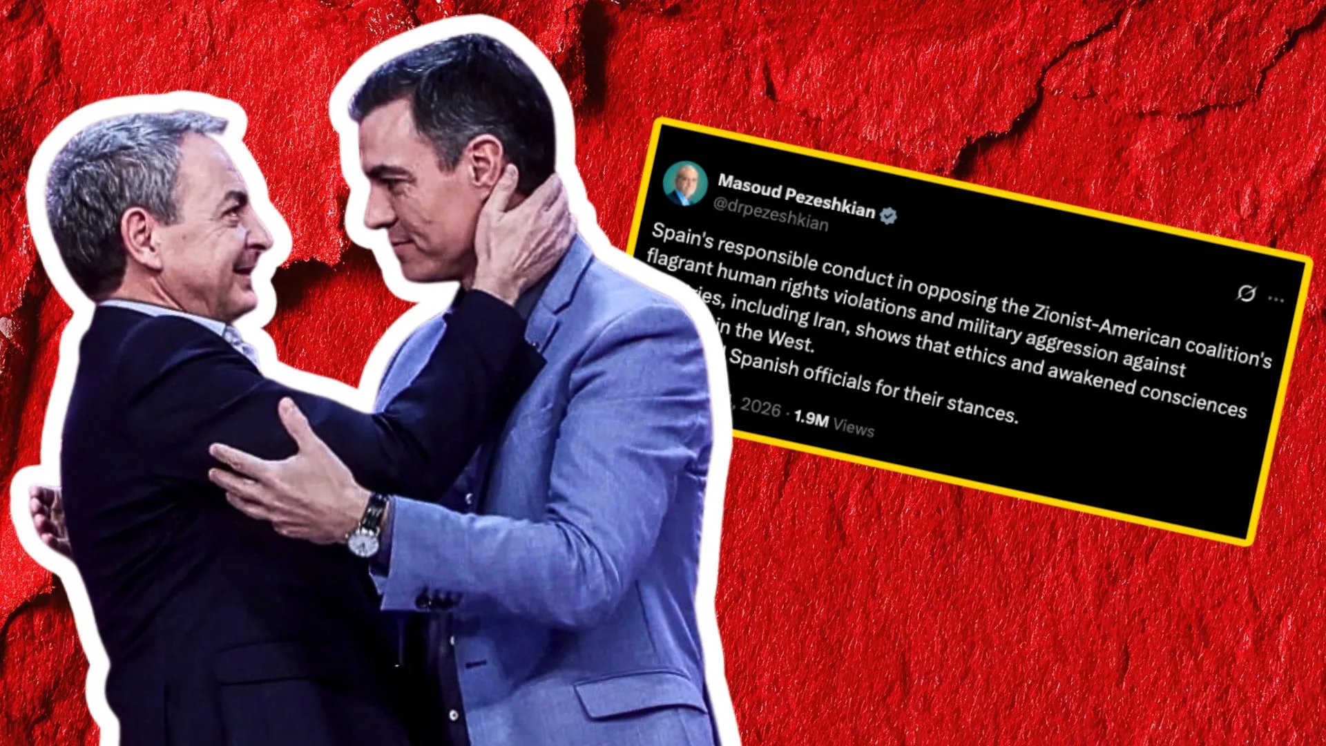 El antitumpismo del trilero Sánchez tiene premio: el presidente de Irán aplaude su impostado «no a la guerra»